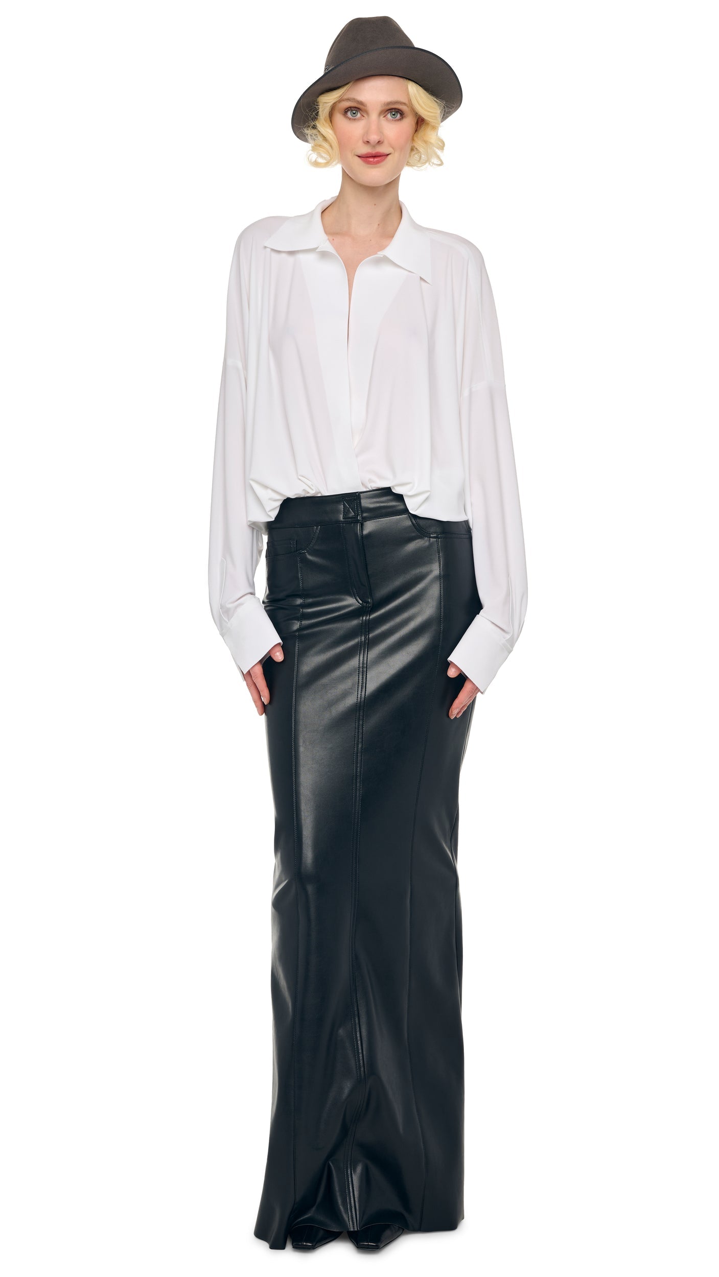 Norma Kamali SUPER OS BF NK SHIRT BODYSUIT