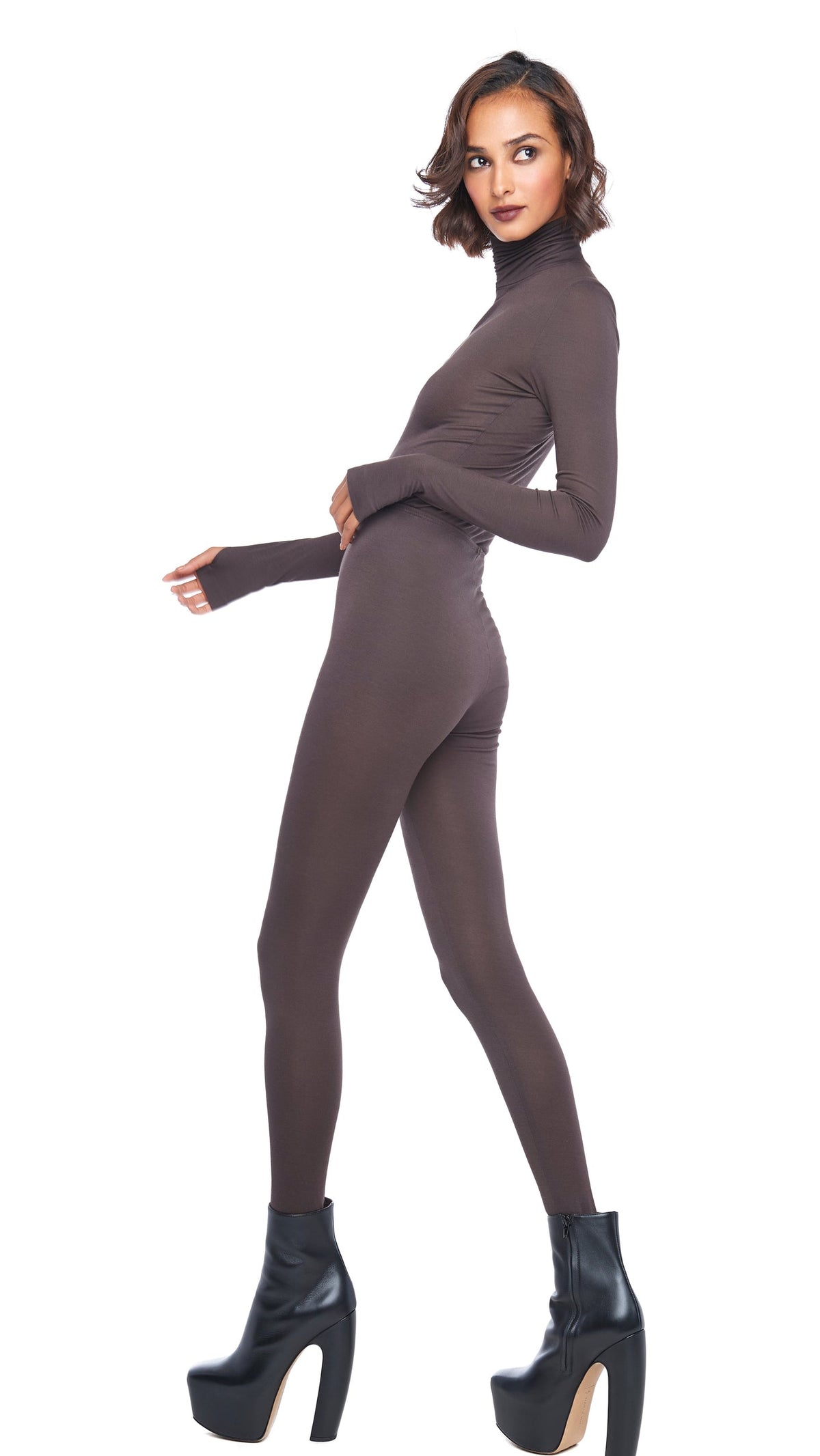 Norma Kamali LEGGING W/ FOOTIE W/O WAISTBAND