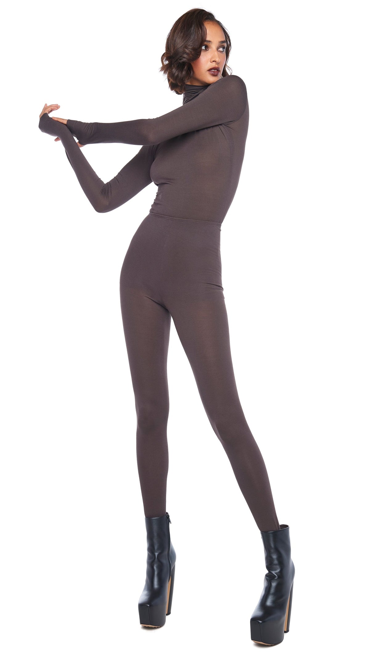 Norma Kamali LEGGING W/ FOOTIE W/O WAISTBAND