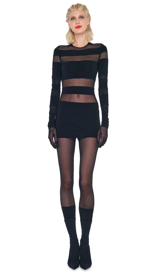 Norma Kamali SPLICED PICKLEBALL DRESS