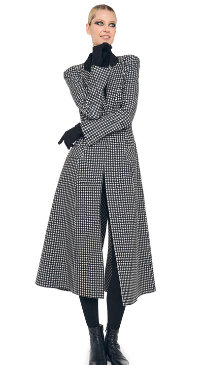 Norma Kamali SINGLE BREASTED BOY FIT RIDING COAT