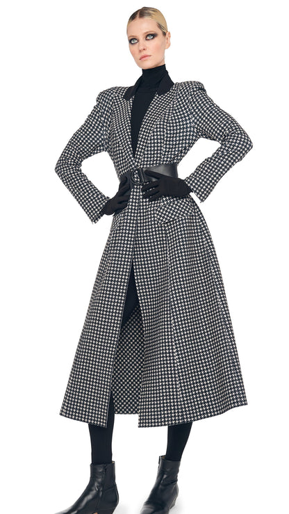 Norma Kamali SINGLE BREASTED BOY FIT RIDING COAT