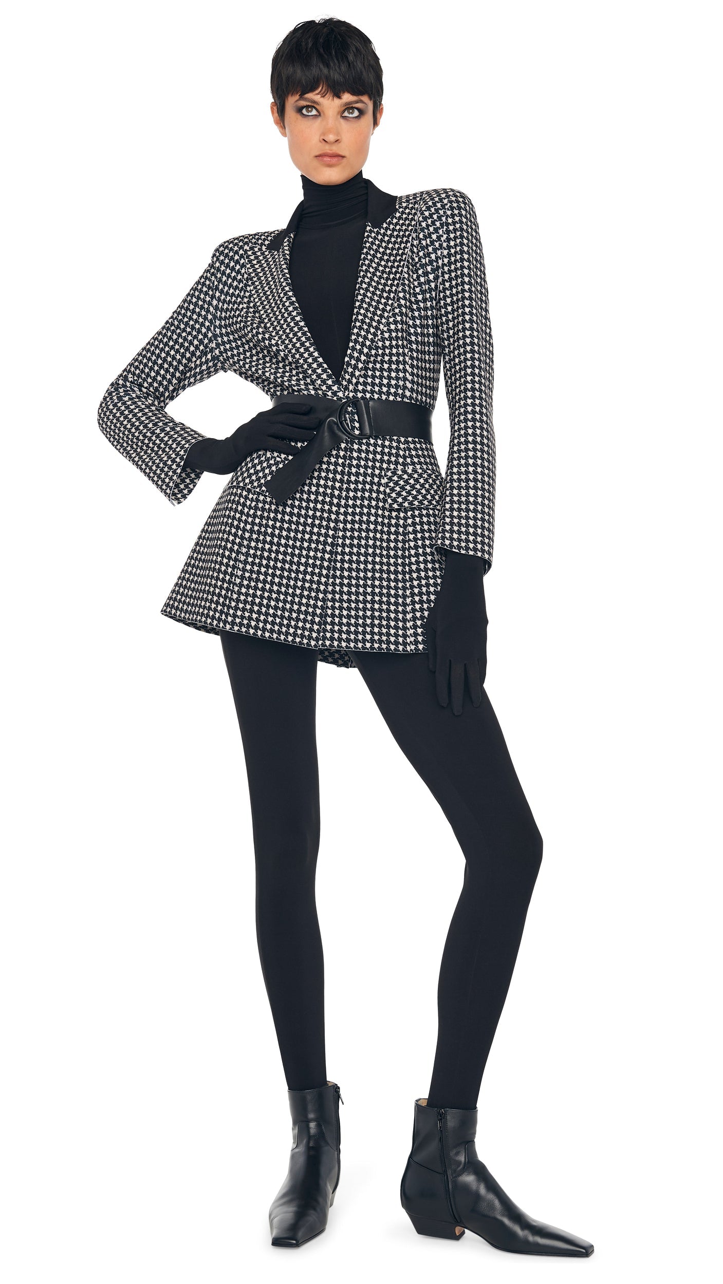Norma Kamali SINGLE BREASTED BOY FIT RIDING JACKET