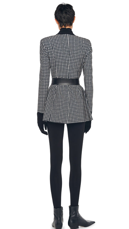 Norma Kamali SINGLE BREASTED BOY FIT RIDING JACKET