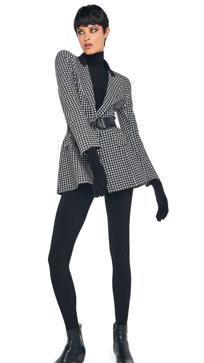 Norma Kamali SINGLE BREASTED BOY FIT RIDING JACKET