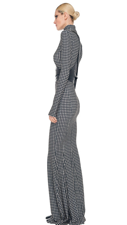 Norma Kamali LONG SLEEVE TURTLE FISHTAIL GOWN