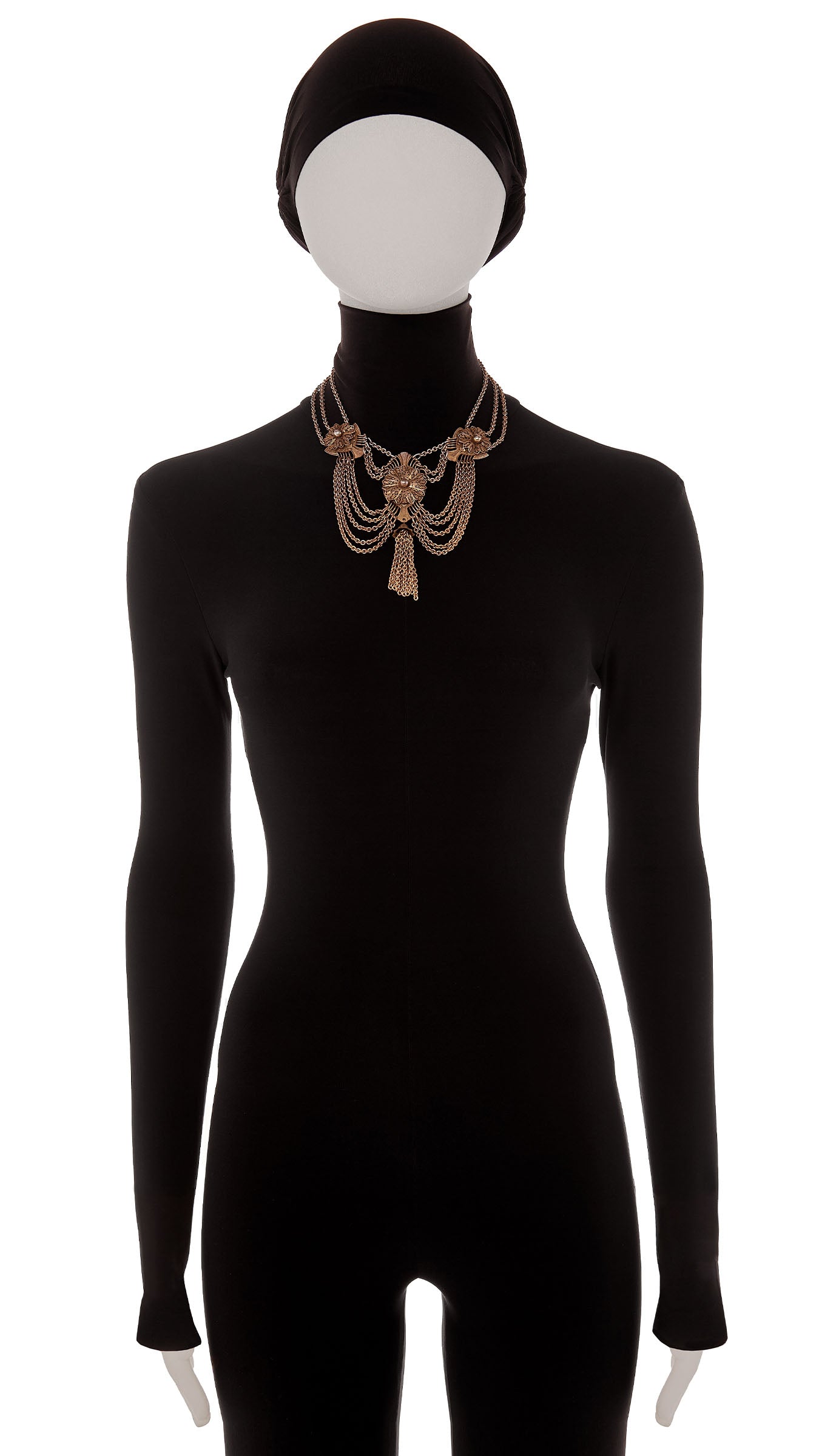 Norma Kamali CHAIN DROP NECKLACE WITH TASSEL