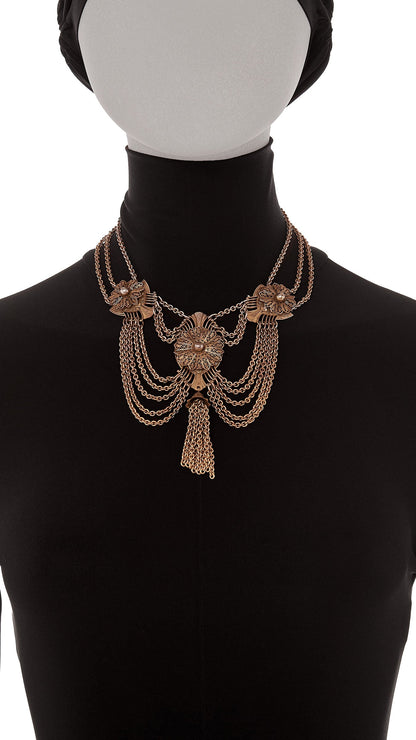 Norma Kamali CHAIN DROP NECKLACE WITH TASSEL