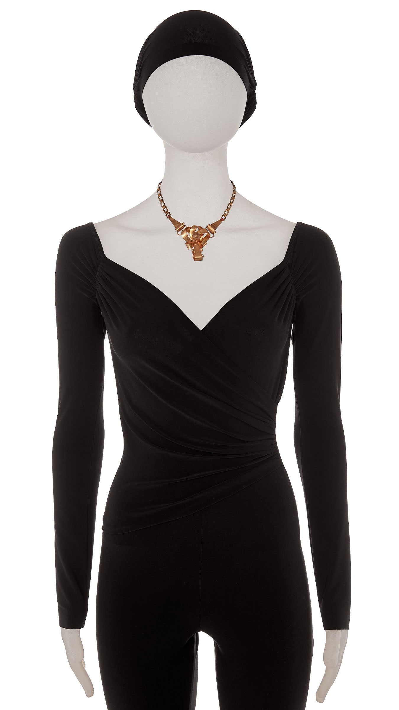 Norma Kamali BRASS PENDANT NECKLACE