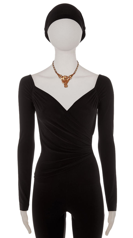 Norma Kamali BRASS PENDANT NECKLACE