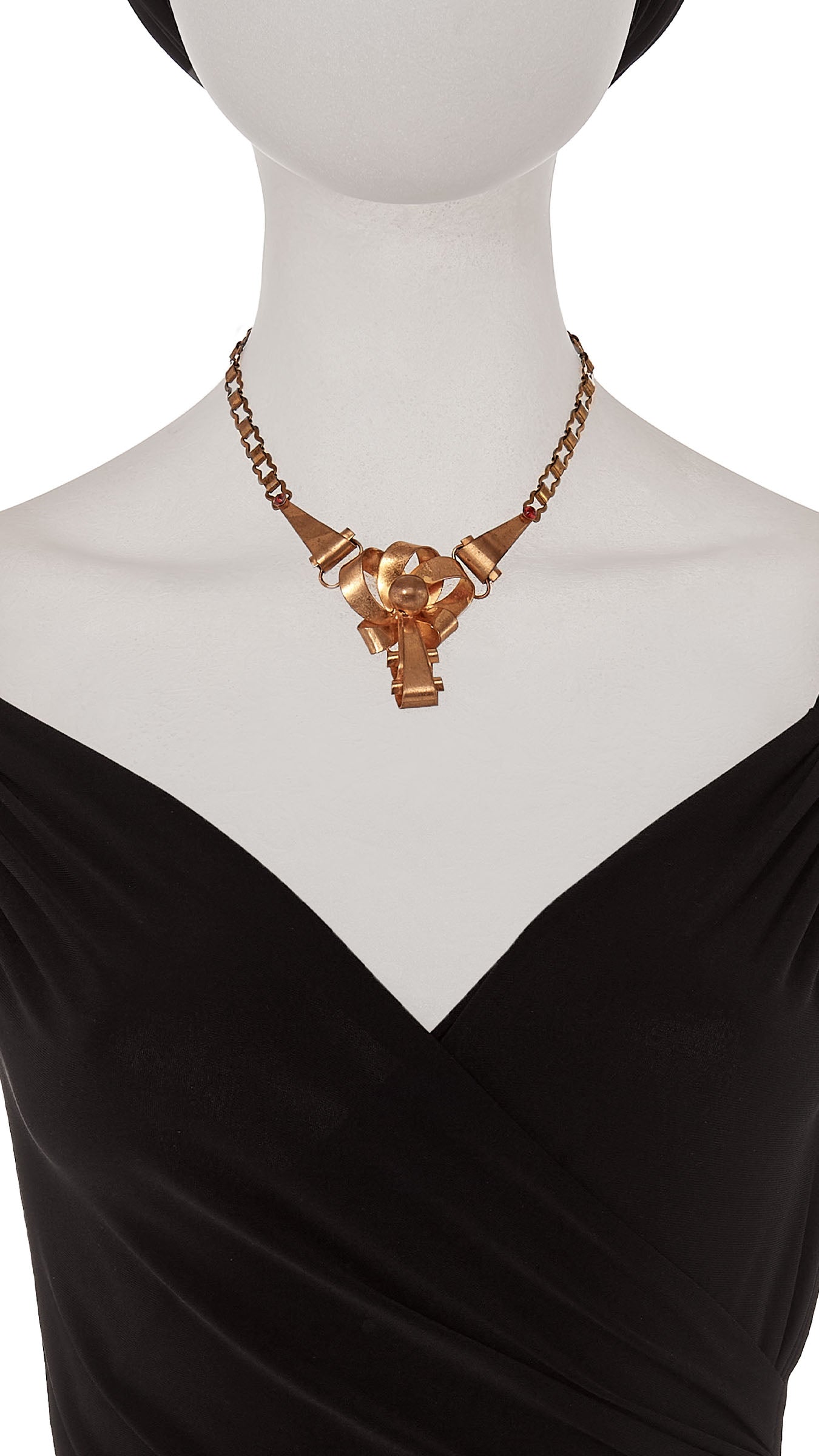 Norma Kamali BRASS PENDANT NECKLACE