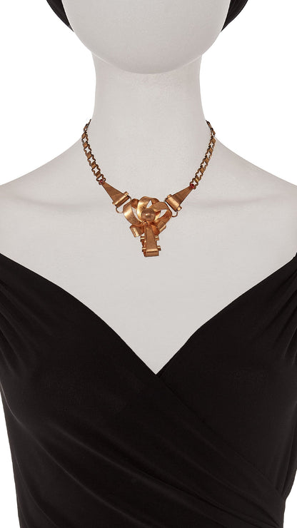 Norma Kamali BRASS PENDANT NECKLACE