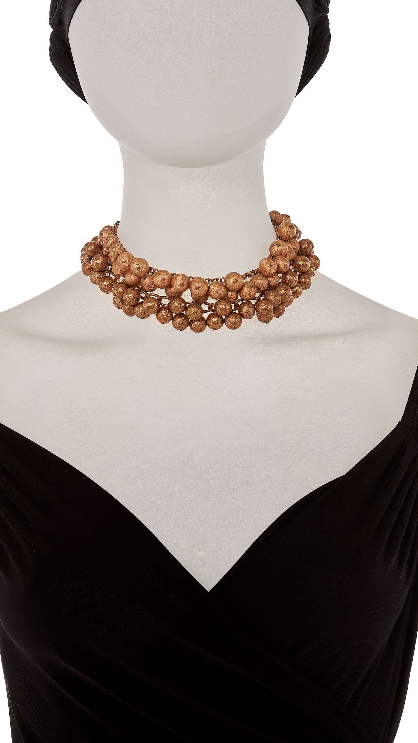 Norma Kamali 2-LAYERED BALL NECKLACES