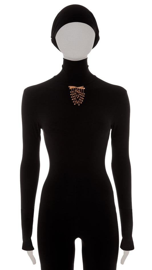 Norma Kamali TIERED DROP BROOCH