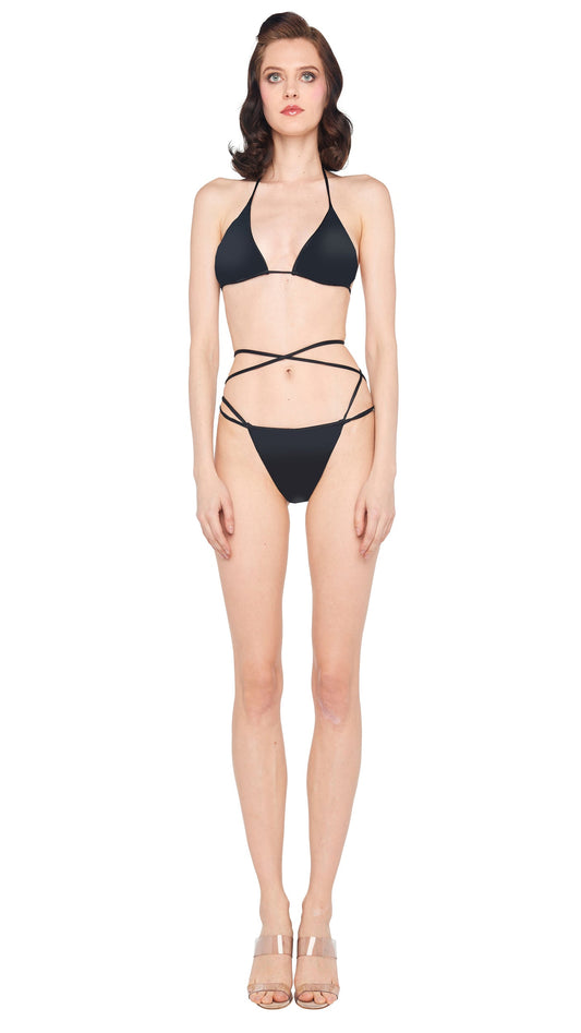 Norma Kamali CRISS CROSS BIKINI BRA / BOTTOM