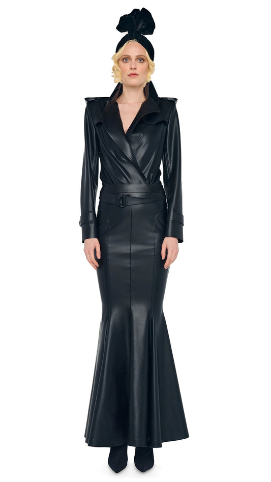 Norma Kamali LONG FISHTAIL SKIRT