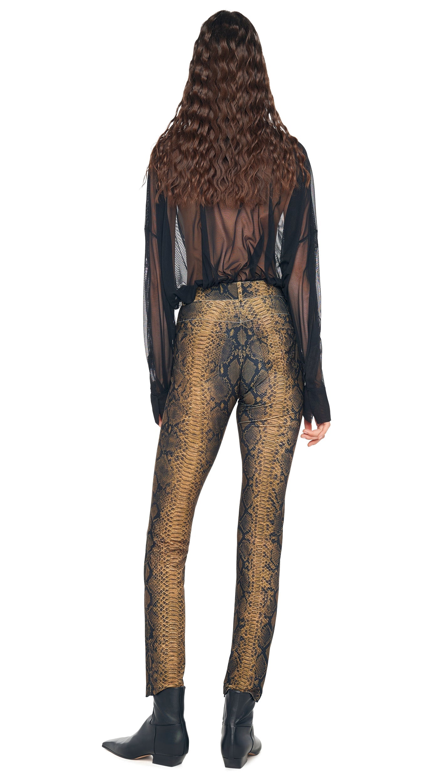 Norma Kamali SUPER OS BF NK SHIRT BODYSUIT W/ BOW