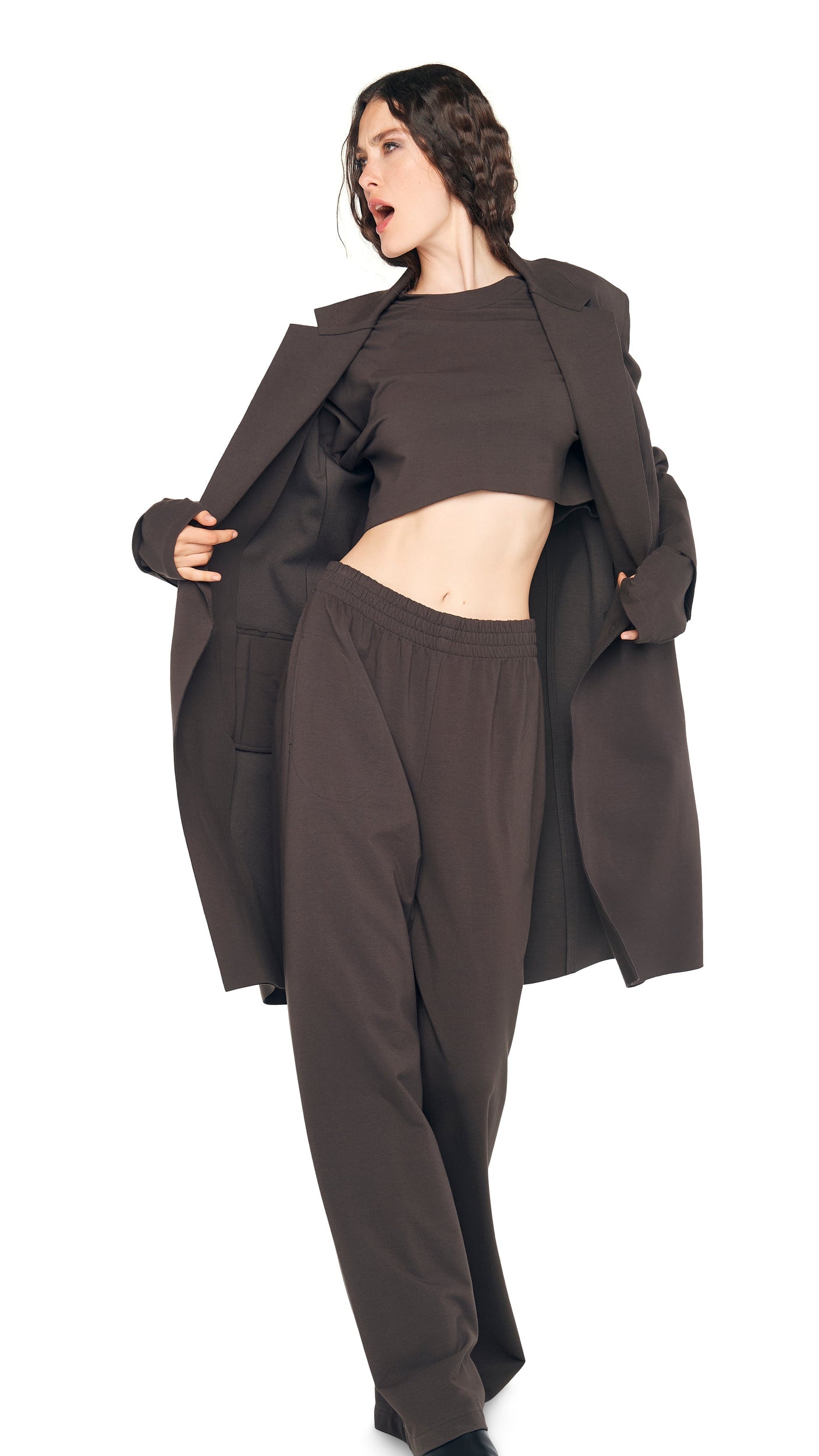 Norma Kamali BOYFRIEND ELEPHANT SWEATPANT