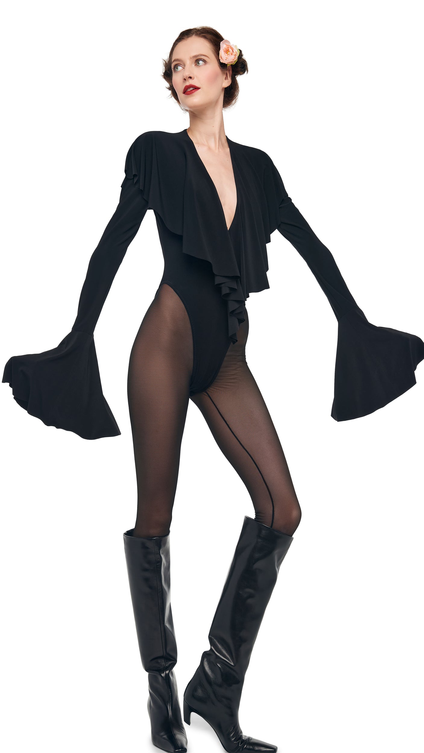 Norma Kamali LEGGING W/ FOOTIE W/O WAISTBAND
