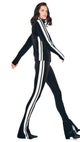 Black/Offset Stripe