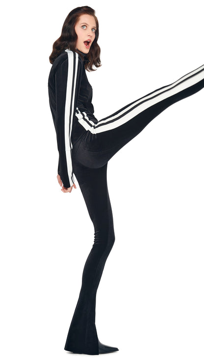 Norma Kamali SIDE STRIPE TURTLE JACKET