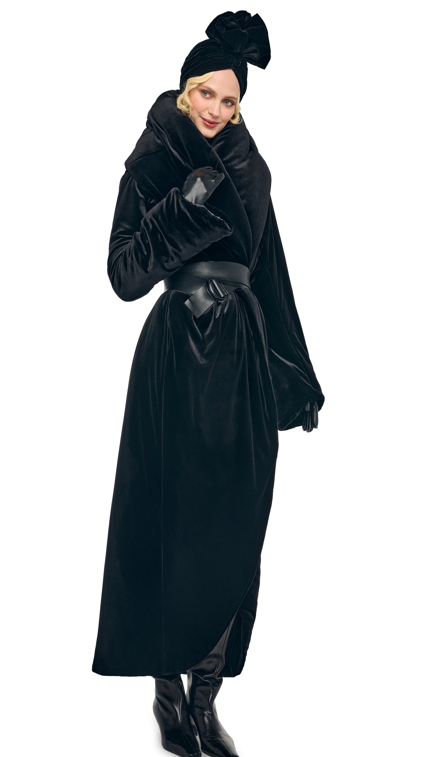Norma Kamali OS SHAWL COLLAR MAXI COAT