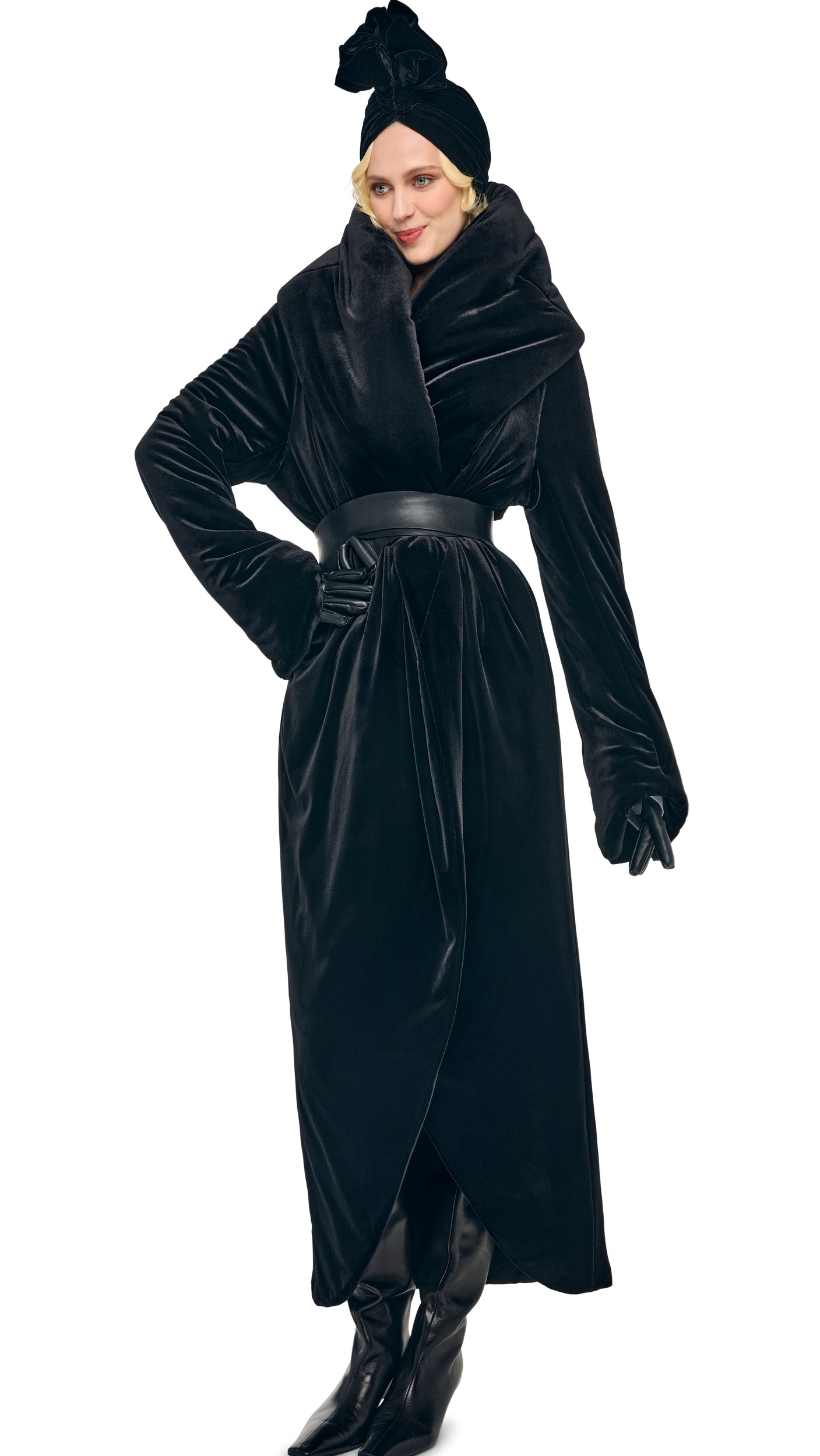 Norma Kamali OS SHAWL COLLAR MAXI COAT