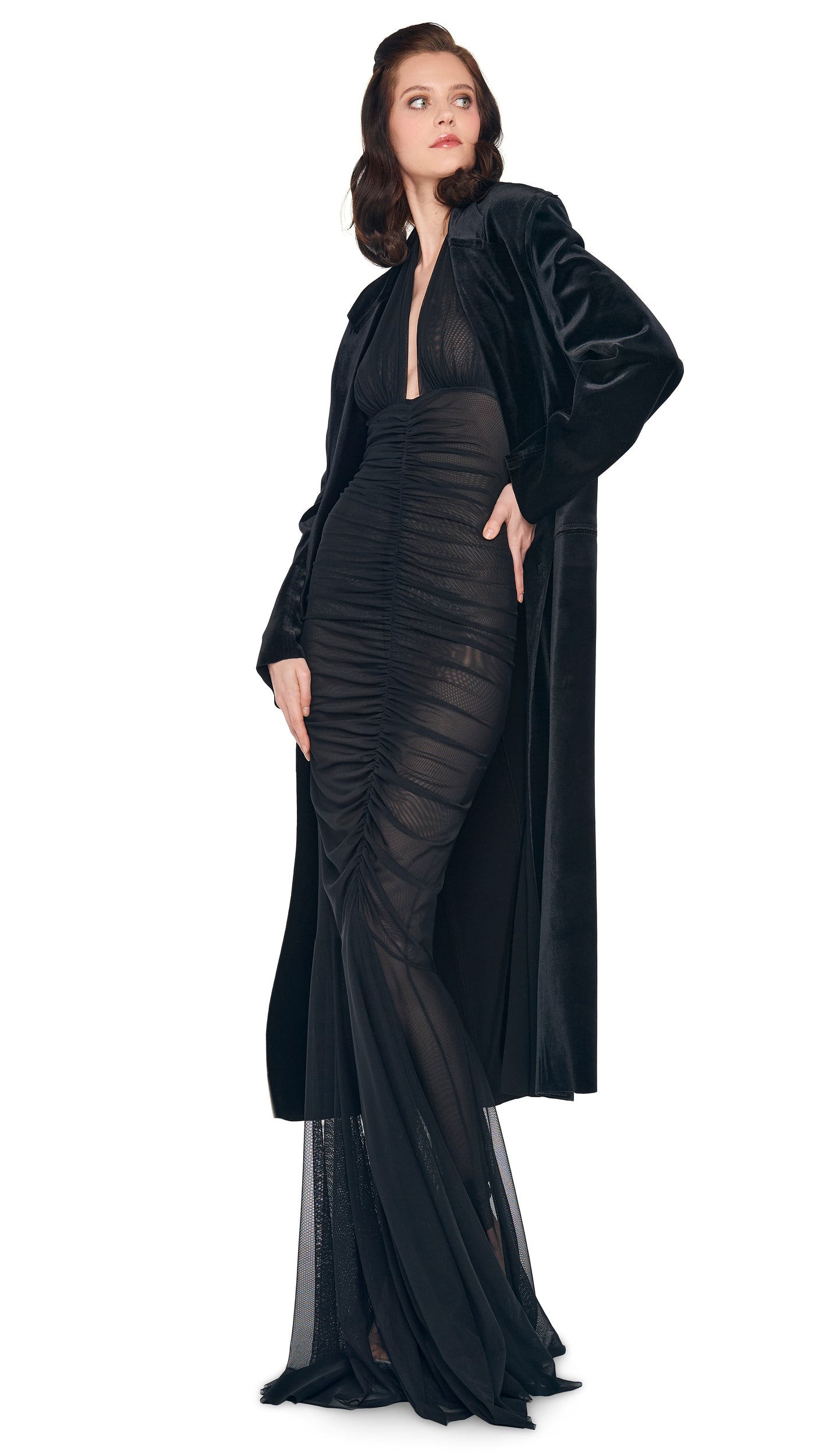 Norma Kamali OVERSIZED DOUBLE BREASTED COAT