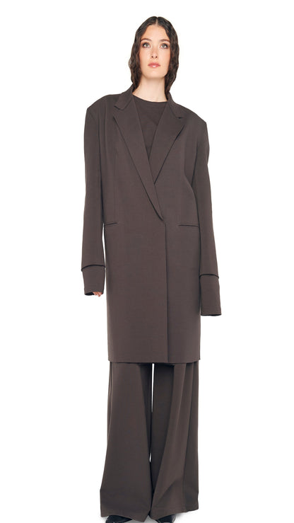 Norma Kamali OVERSIZED DOUBLE BREASTED JACKET