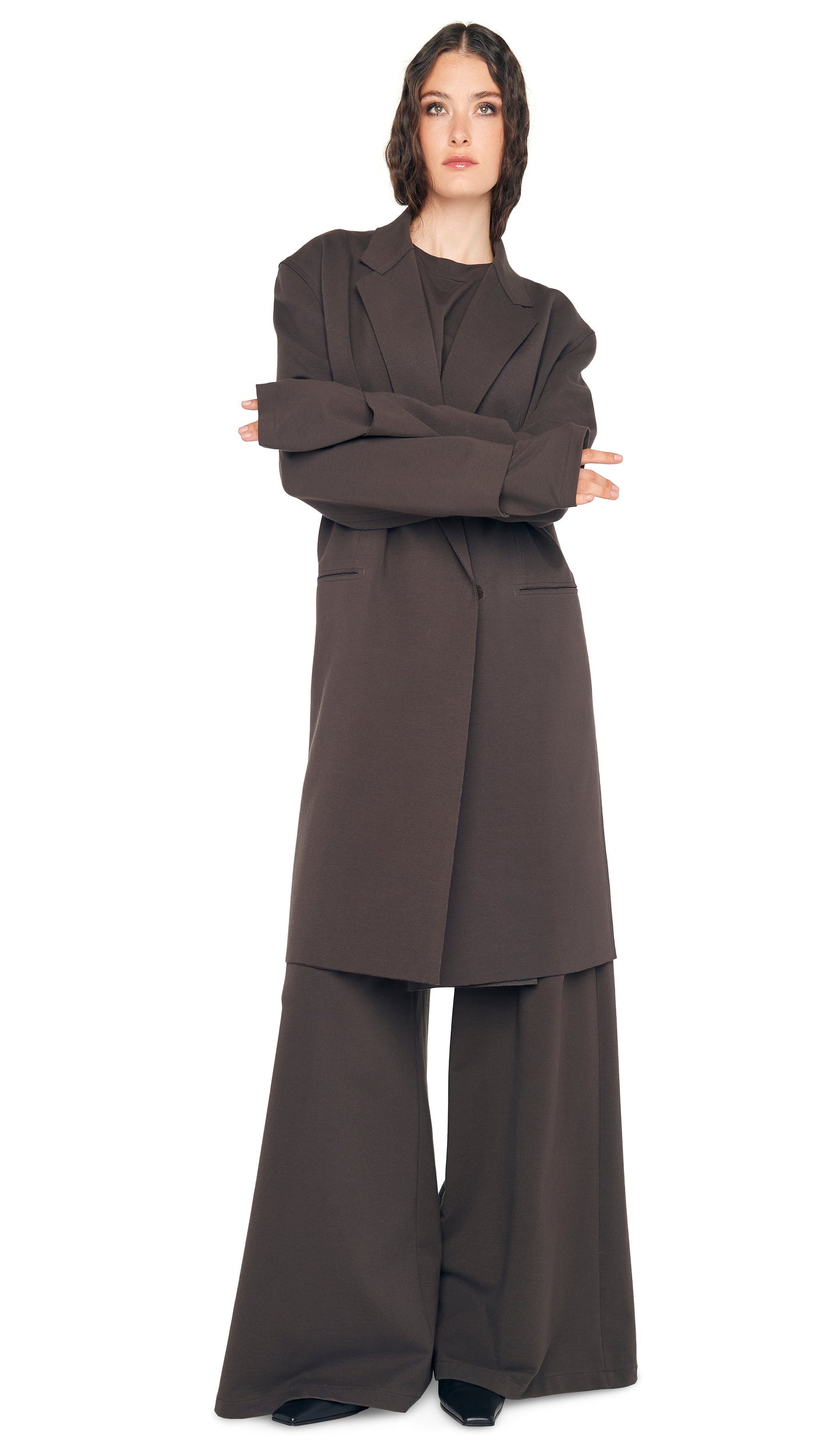 Norma Kamali OVERSIZED DOUBLE BREASTED JACKET