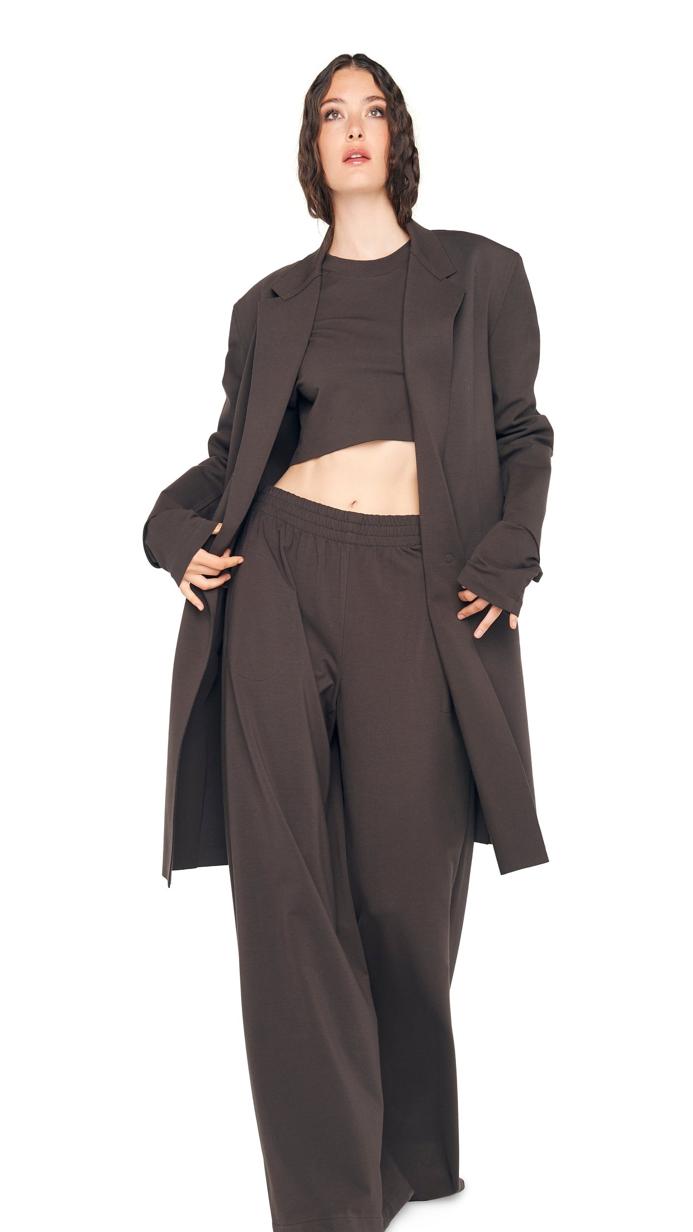 Norma Kamali OVERSIZED DOUBLE BREASTED JACKET