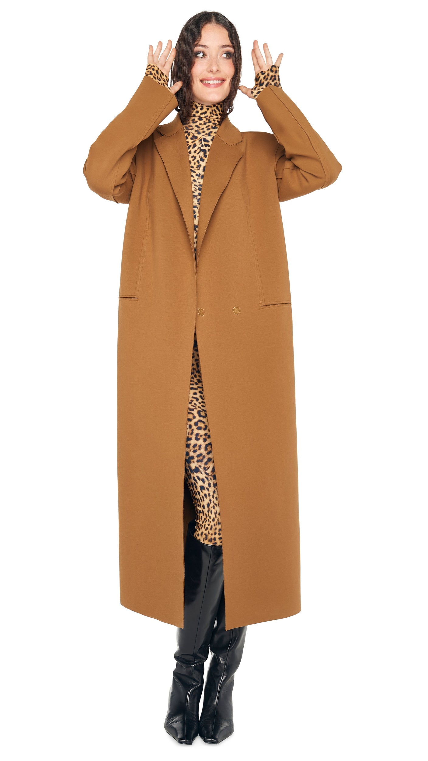 Norma Kamali OVERSIZED DOUBLE BREASTED COAT