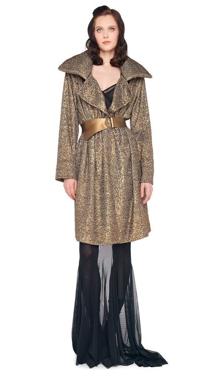 Norma Kamali DOUBLE BREASTED TRENCH TO KNEE