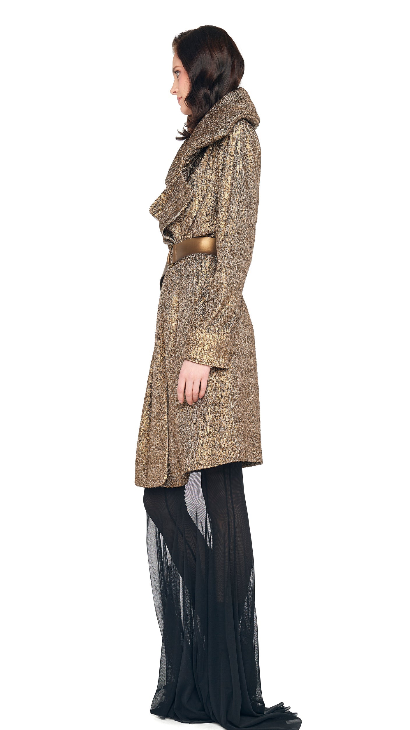 Norma Kamali DOUBLE BREASTED TRENCH TO KNEE