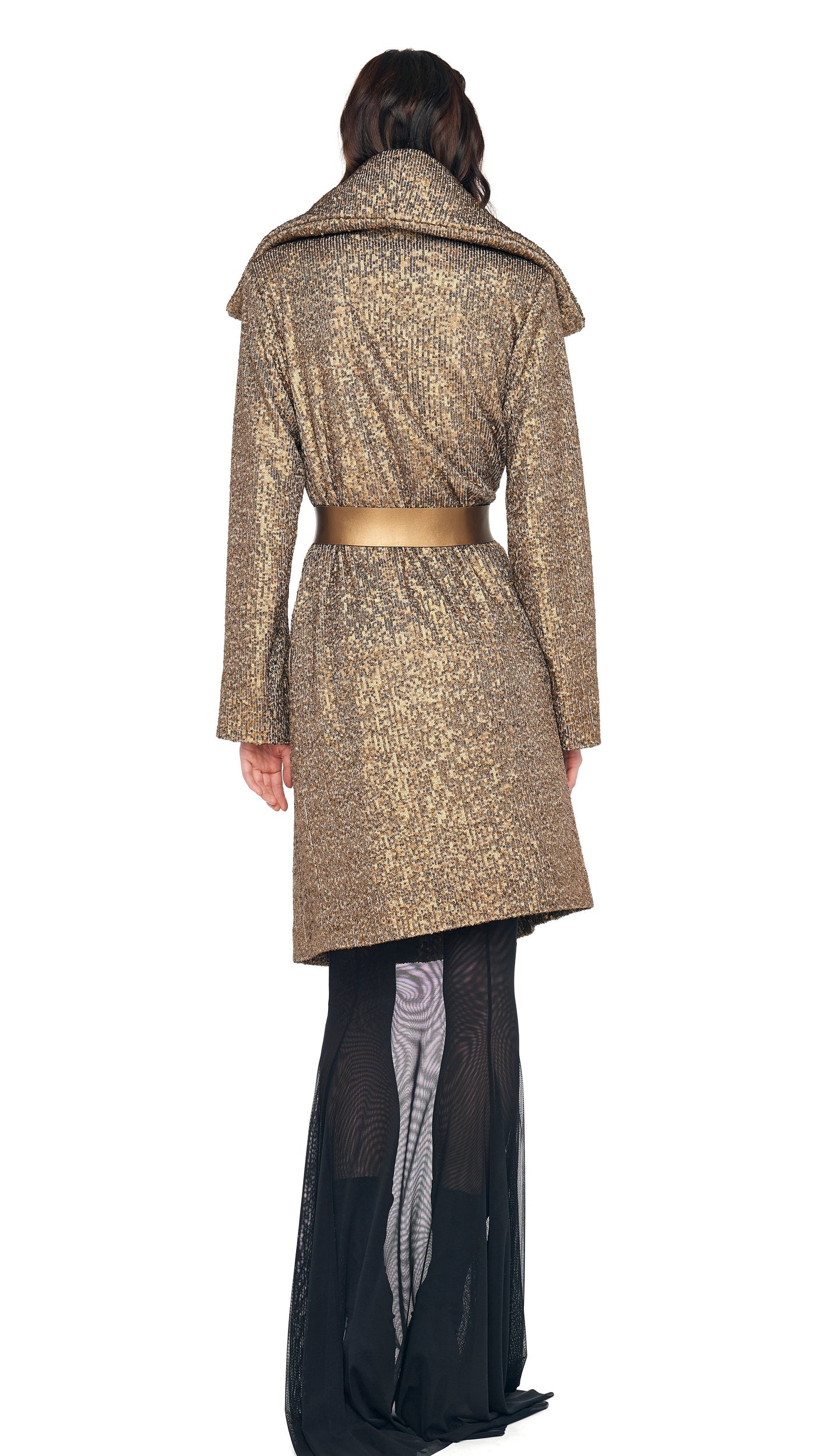 Norma Kamali DOUBLE BREASTED TRENCH TO KNEE