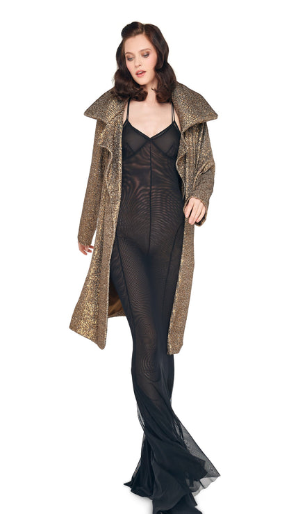 Norma Kamali DOUBLE BREASTED TRENCH TO KNEE