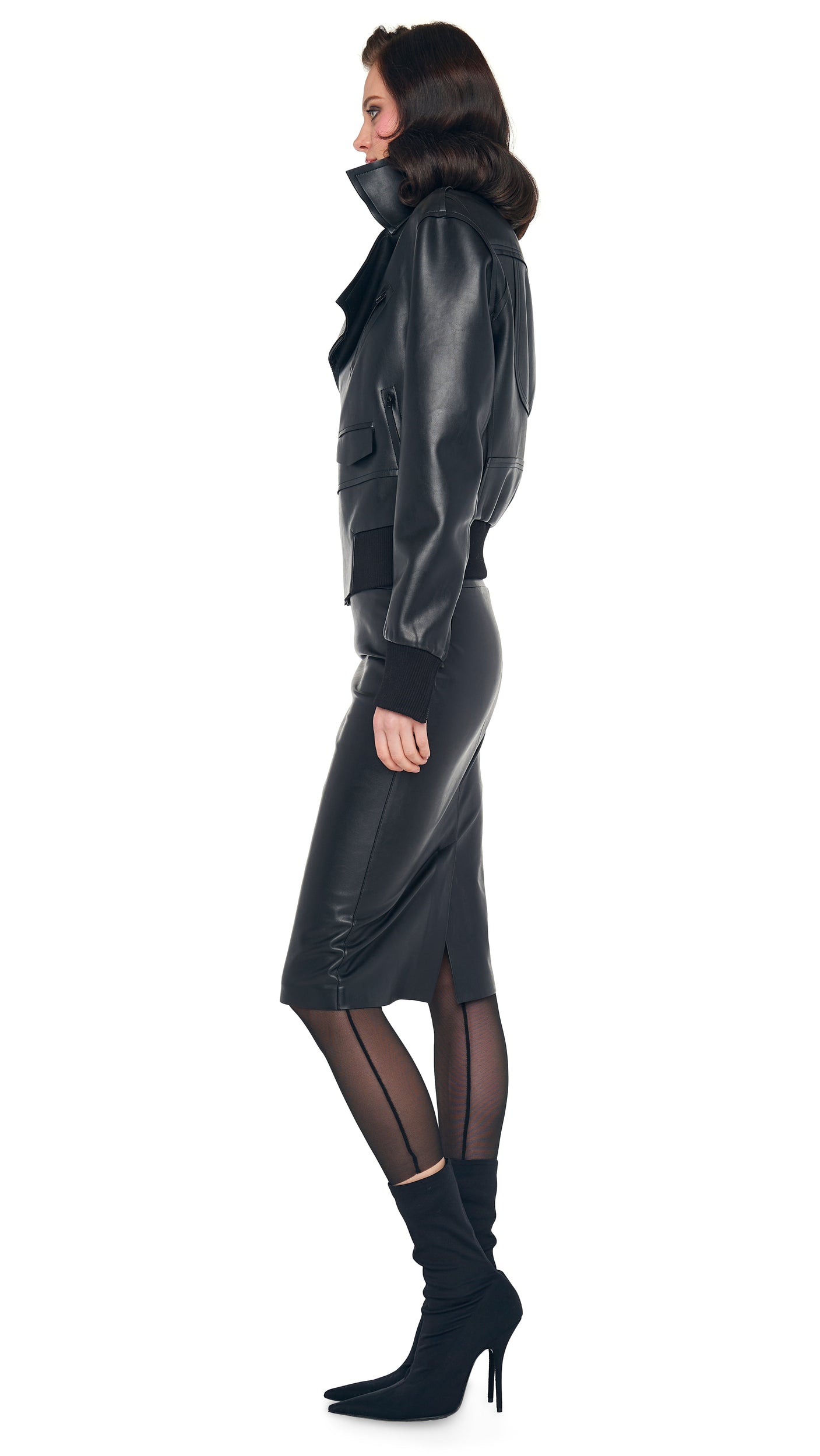 Norma Kamali MINI MOTO JACKET