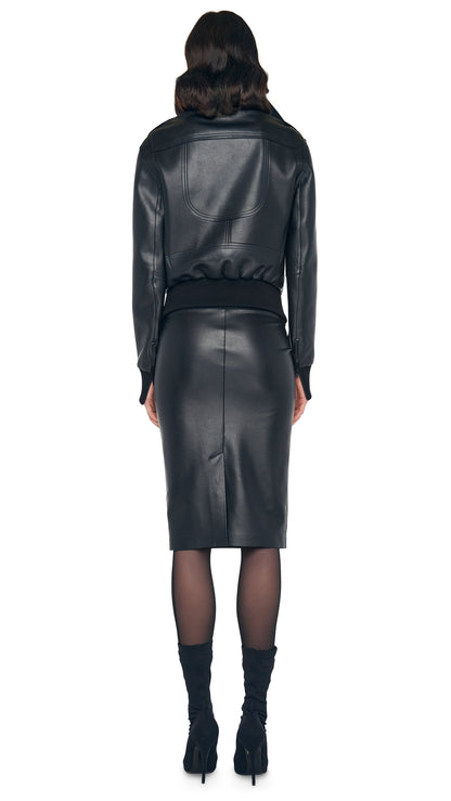 Norma Kamali MINI MOTO JACKET