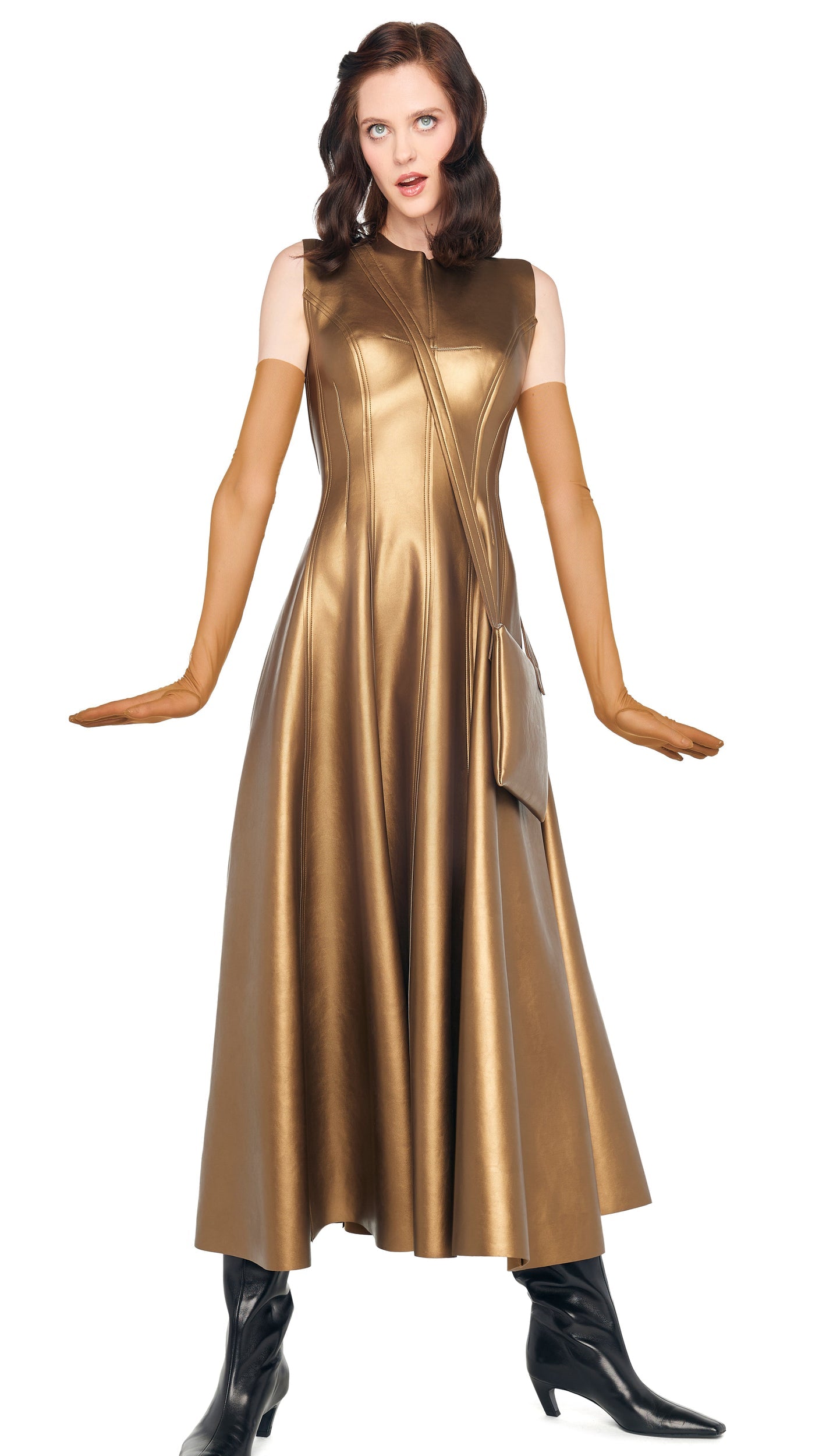 Norma Kamali SLEEVELESS LONG GRACE DRESS