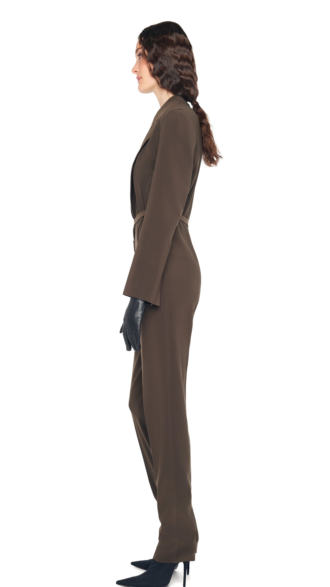 Norma Kamali EASY FIT SB TAPERED LEG JUMPSUIT