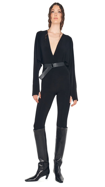 Norma Kamali DOLMAN V NECK CATSUIT
