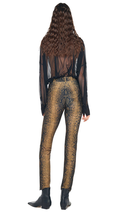 Norma Kamali HIGH WAIST PENCIL JEAN