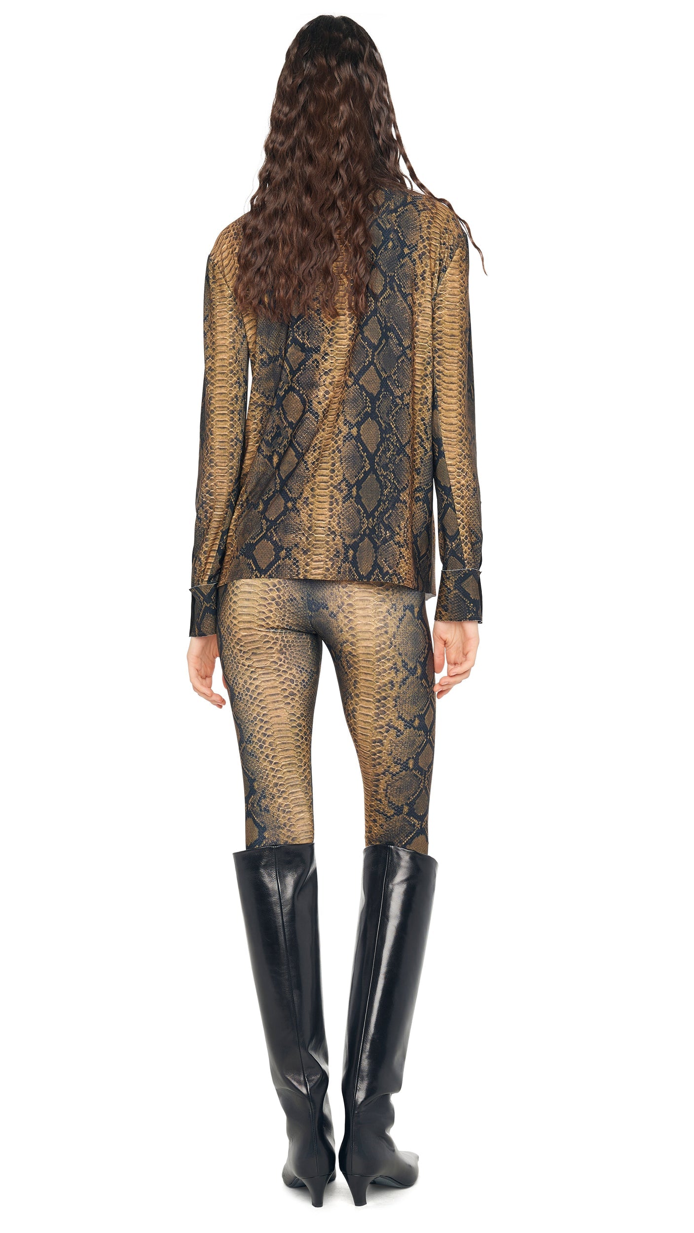 Norma Kamali NK SHIRT W/ COLLAR STAND
