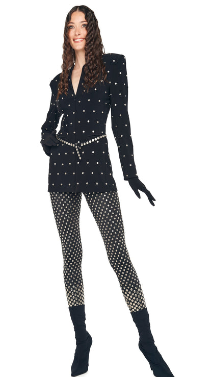 Norma Kamali LS V NECK ZIP FRONT JACKET