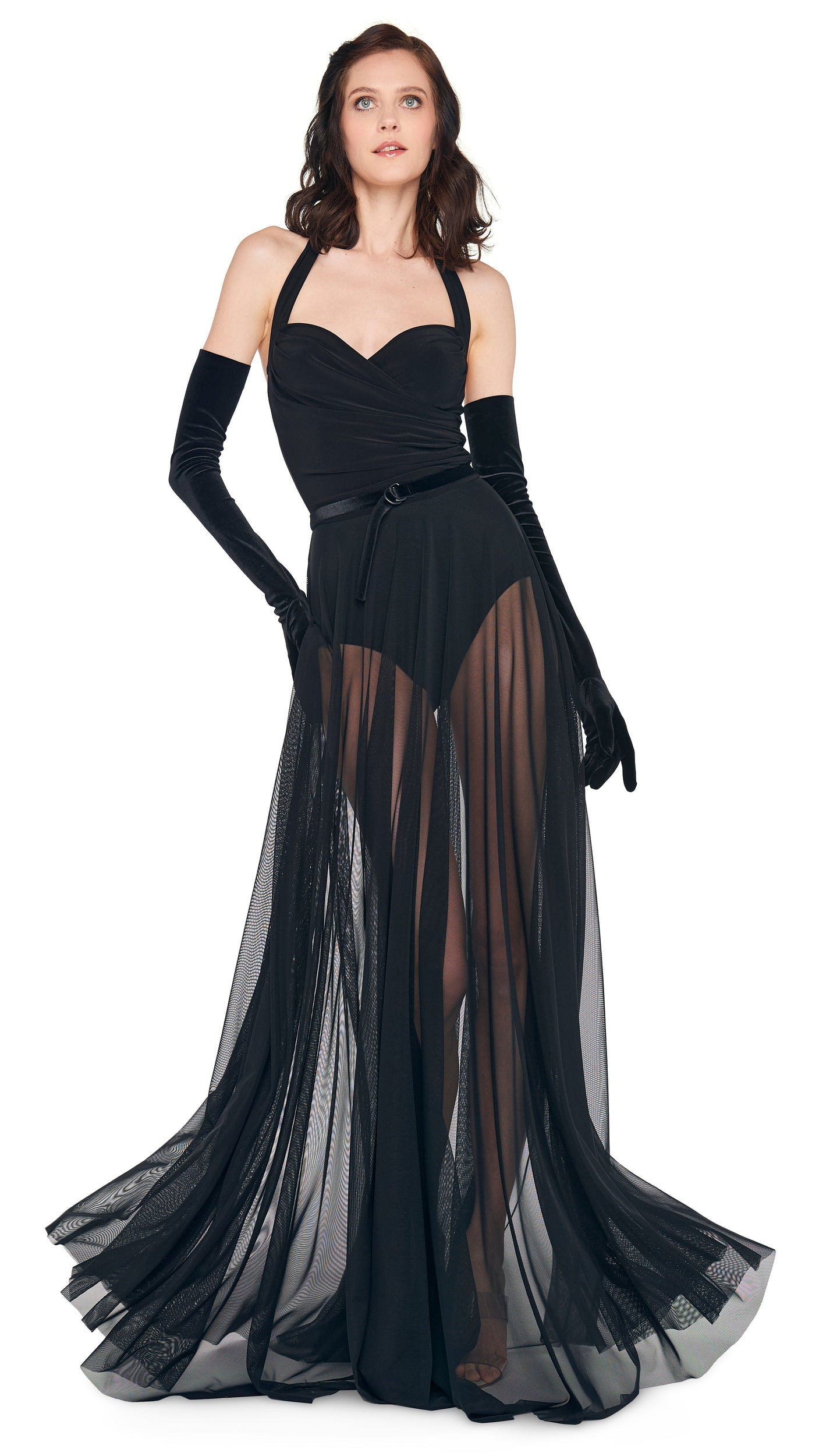 Norma Kamali CAYLA FLARED GOWN