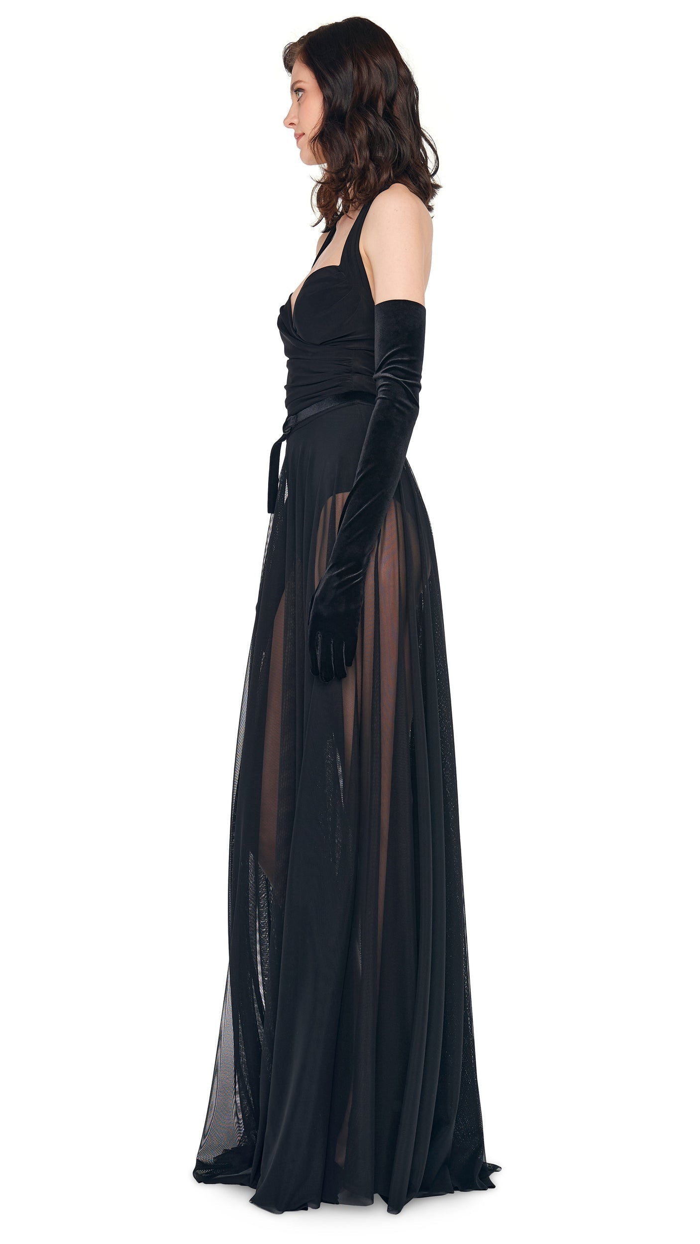 Norma Kamali CAYLA FLARED GOWN