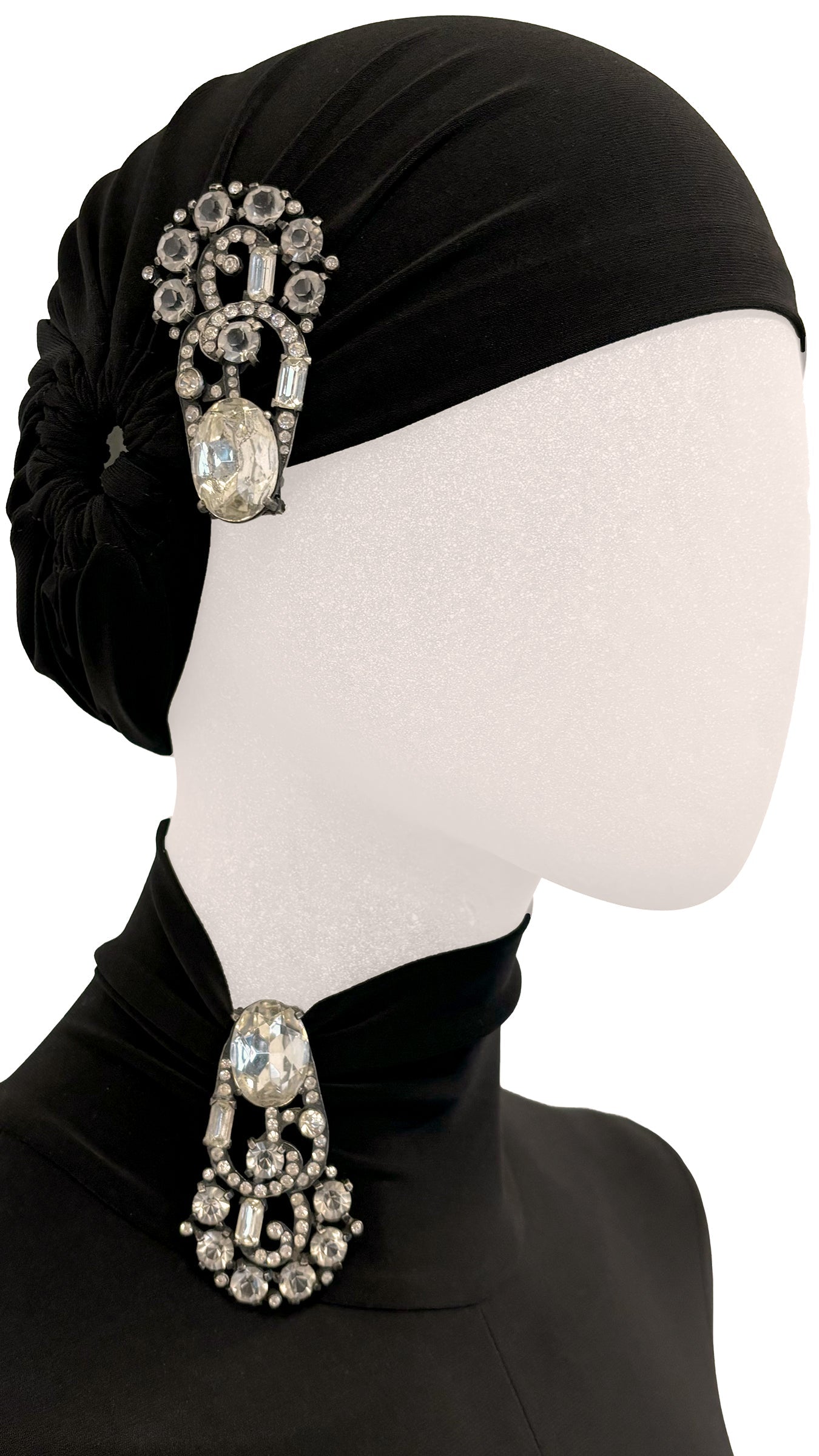 Norma Kamali PAIR OF ORIGINAL EISENBERG SIGNED ART DECO FUR CLIP, HAT PIN, OR BROOCH CIRCA 1930s - 1940s