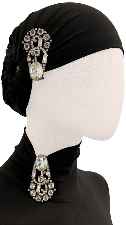 Norma Kamali PAIR OF ORIGINAL EISENBERG SIGNED ART DECO FUR CLIP, HAT PIN, OR BROOCH CIRCA 1930s - 1940s