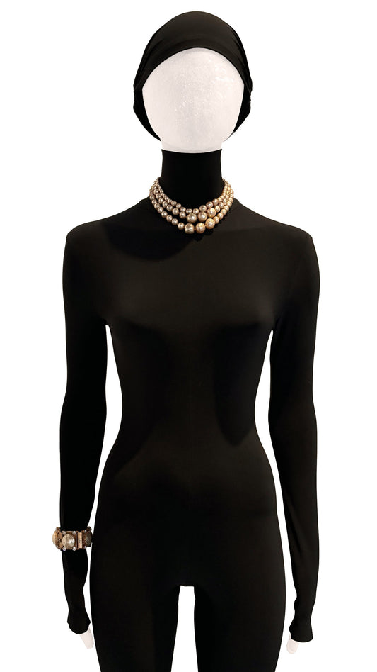 Norma Kamali MIRIAM HASKELL PEARL NECKLACE SET