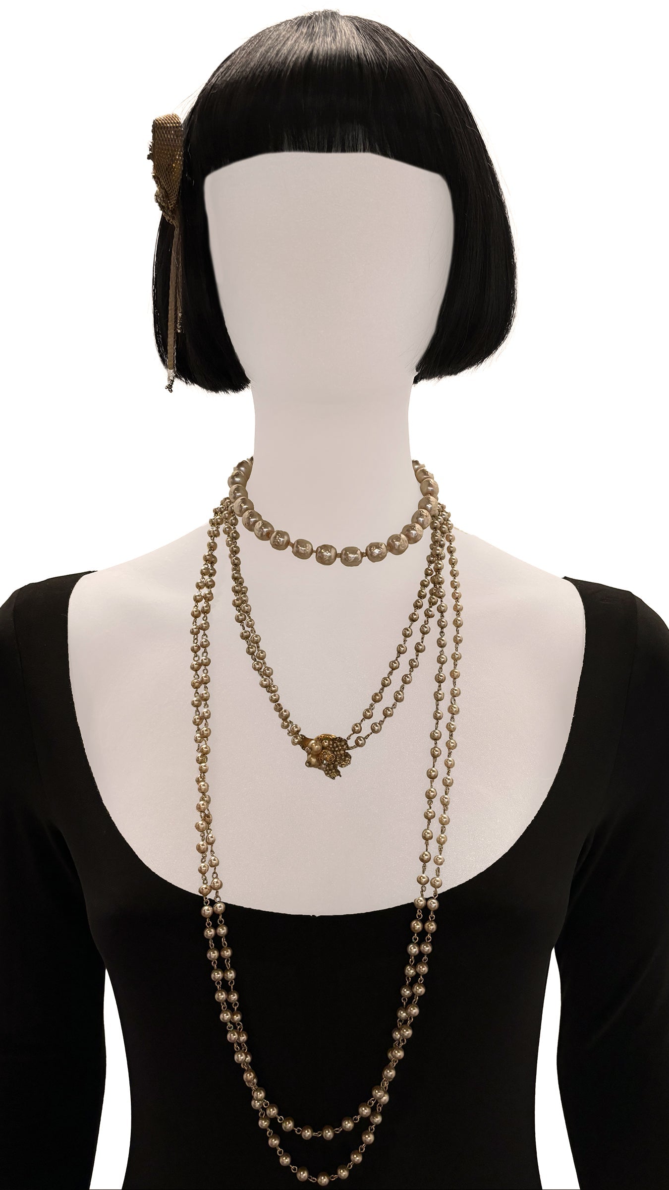 Norma Kamali MIRIAM HASKELL PEARL NECKLACE